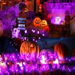 Lumières De Cordes De Noël Solaires Violettes - 400 LED 2 Pack 72ft Mini Lumières Violettes à énergie Solaire Extérieur à Des Lumières étanches Chaîne Extérieure Avec 8 Modes D'éclairage Pour Garden Party Patio Tree Décoration De Noël 16 Lumières De Cordes De Noël Solaires Violettes - 400 LED 2 Pack 72ft Mini Lumières Violettes à énergie Solaire Extérieur à Des Lumières étanches Chaîne Extérieure Avec 8 Modes D'éclairage Pour Garden Party Patio Tree Décoration De Noël -Oui || N/A || pearhead 81tHBoimXsS. AC SL1500