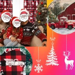 Rideaux De Noël 84 Pouces Longs Pour Le Salon Buffalo Plaid Snowman Country Farmhouse Style Red Truck Holiday Decor White Blackout Window Drape For Bedroom Sliding Door 84 Pouces Longueur 2 Panneaux 14 Rideaux De Noël 84 Pouces Longs Pour Le Salon Buffalo Plaid Snowman Country Farmhouse Style Red Truck Holiday Decor White Blackout Window Drape For Bedroom Sliding Door 84 Pouces Longueur 2 Panneaux -Oui || N/A || pearhead 81tau9xx3tL. AC SL1500