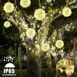 Baung Outdoor Globe Suspendu String Lights, 4 Pack 7.87" Lumières Sphère,Ball Tree Garden Lights Pour La Maison, Fête, Noël, Porche Patio,Mariage, Jardin, Décoration D'arbre Avec Plug(Warm White) 13 Baung Outdoor Globe Suspendu String Lights, 4 Pack 7.87" Lumières Sphère,Ball Tree Garden Lights Pour La Maison, Fête, Noël, Porche Patio,Mariage, Jardin, Décoration D'arbre Avec Plug(Warm White) -Oui || N/A || pearhead 81u6qNVgxFL. AC SL1500