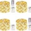 4-Pack 33FT 100 LED Fées Lumières Batterie Fonctionné Avec Télécommande Et Minuterie, Étanche Twinkle String Lumières Extérieur Intérieur 8 Modes Pour Chambre Dortoir DIY Fête De Noël Mariage Jardin Arbre (Warm White) -Oui || N/A || pearhead 81uhgPxv7LL. AC SL1500
