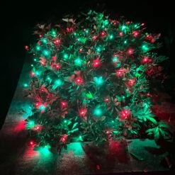 HISHINY LED Noël Net Lumières Décorations De Noël En Plein Air Lumières 5ftx5ft 100LED Fil Vert, Connectable Bush Mesh Net Lights String Pour Halloween Fête De Noël,Arbrisseau,Yard,Tree（Rouge Et Vert -Oui || N/A || pearhead 81utWMT4qvL. AC SL1500