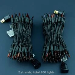 Lampes D'Halloween Incandescentes Orange Purple Green, Mini Lumières Black Wire 200 66 Pi, Lumière De Corde De Noël Certifiée UL, Ensemble De Lumières De Qualité Commerciale De Bout En Bout Intérieur Et Extérieur (orange Vert Violet) -Oui || N/A || pearhead 81vy4U1qdCL. AC SL1500