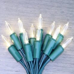 LUCKY SHINE 100 LED Blanc Chaud Lumières De Noël, Commercial Grade Vert Fil Chaîne Lumières 35 Ft, Pour Intérieur Maison Extérieure, Jardin, Patio -Oui || N/A || pearhead 81xq4brn8hL. AC SL1500