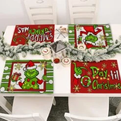 Seliem Merry Christmas Quel Que Soit Le Lieu De 4, Noël G Jour Jusqu'à L'arbre De Noël Table Place Mats Accueil Décoration De Cuisine, Hiver Flocons De Neige Décoration 12 X 18 Pouces 14 Seliem Merry Christmas Quel Que Soit Le Lieu De 4, Noël G Jour Jusqu'à L'arbre De Noël Table Place Mats Accueil Décoration De Cuisine, Hiver Flocons De Neige Décoration 12 X 18 Pouces -Oui || N/A || pearhead 81zMGziLRwL. AC SL1500