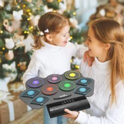 Ensemble De Batterie électronique PAXCESS, 9 Tampons De Batterie, Ensemble De Batterie électrique Avec Prise Casque, Haut-parleur Et Batterie Intégrés, Bâton De Batterie, Pédales, Meilleur Cadeau Pour L'anniversaire Des Vacances De Noël -Oui || N/A || pearhead 81zdwuTB2KL. AC SL1500