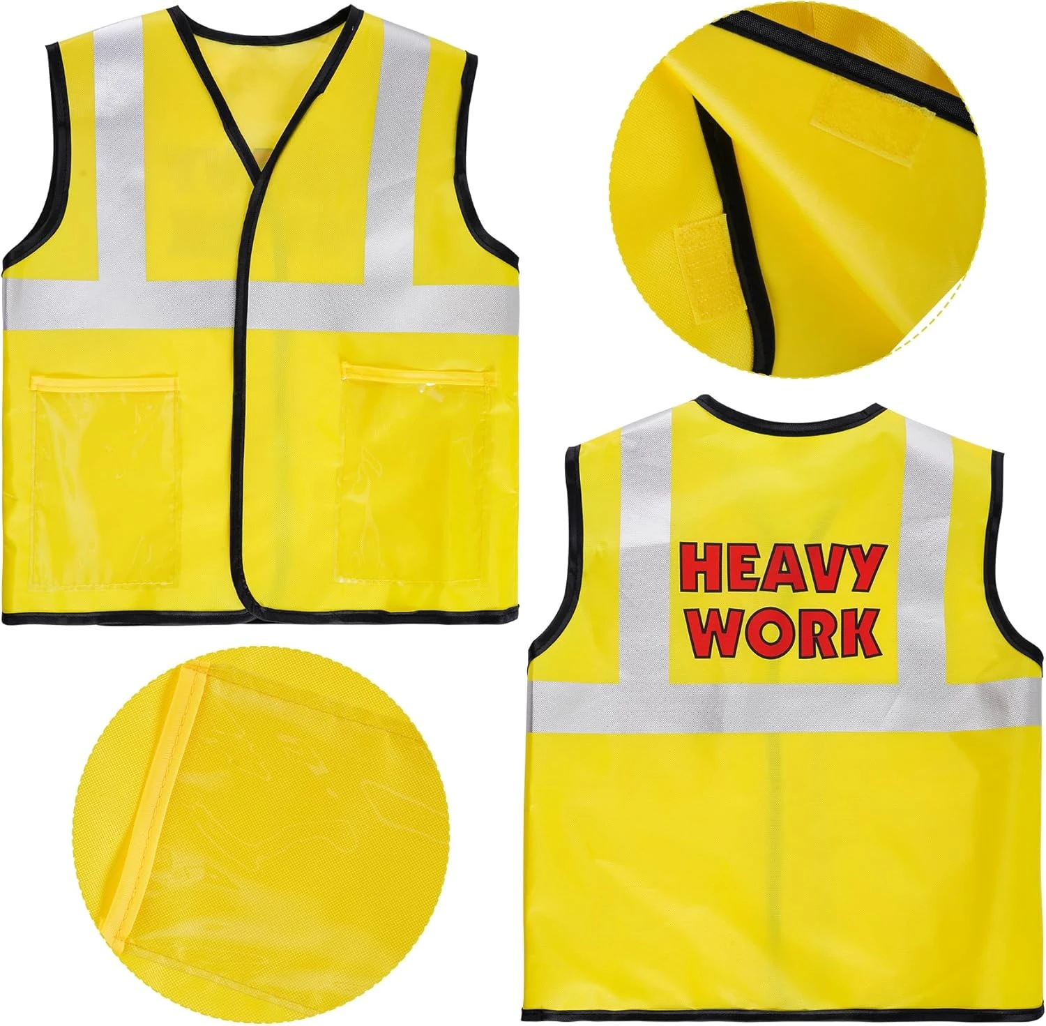 Fengek 8 Packs Halloween Construction Worker Costume, Enfant Travailleur Costume Constructeur Habillage Vêtements Prétendre Jeu De Rôle Pour Halloween Noël 6 Fengek 8 Packs Halloween Construction Worker Costume, Enfant Travailleur Costume Constructeur Habillage Vêtements Prétendre Jeu De Rôle Pour Halloween Noël - Image 4