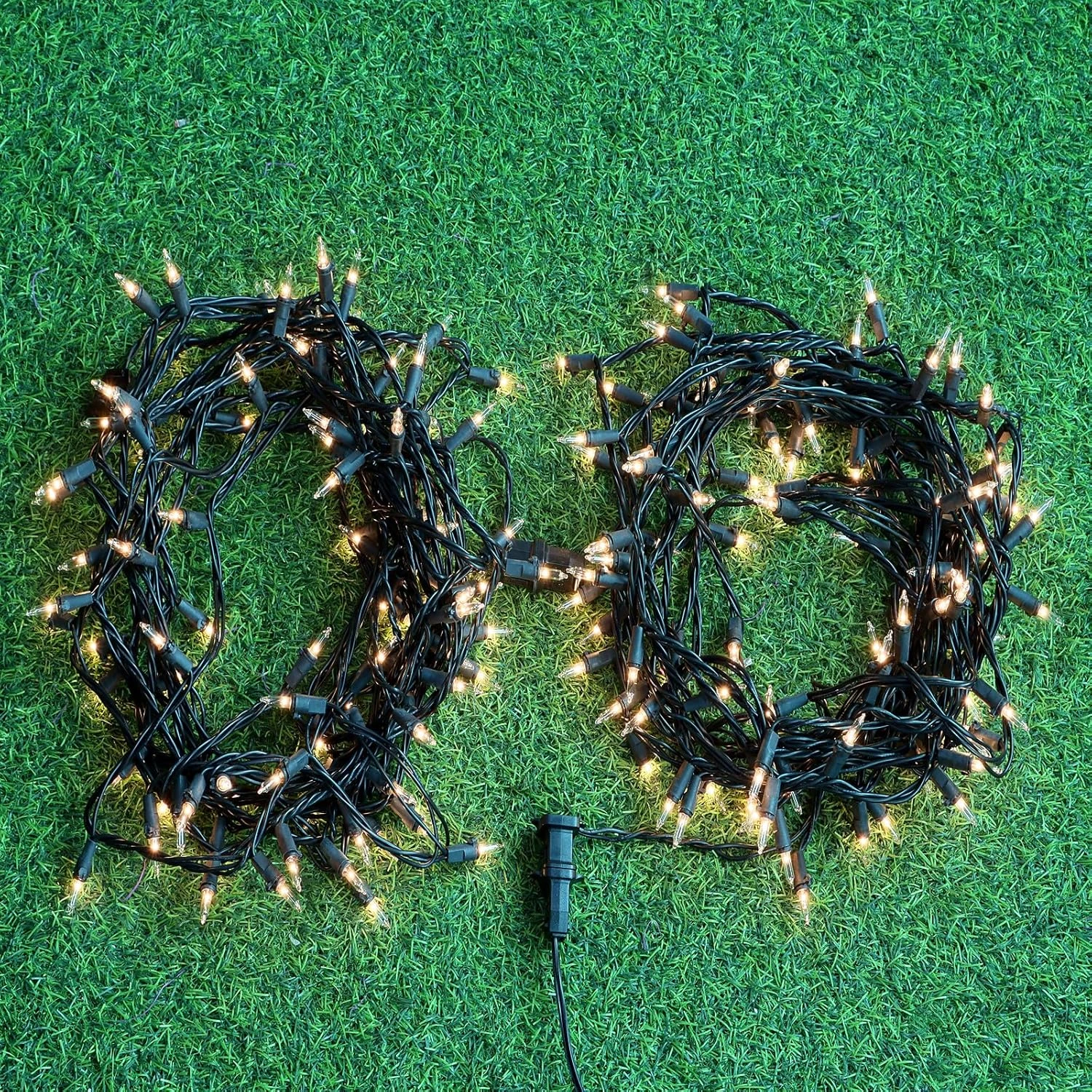 JinBest 200 Clair Lumières De Noël En Plein Air, 66 Ft Fil Noir Mini Lumières Chaîne, Commercial Grade Pack De 2 Ensembles 100 Lumière, Pour Intérieur Et Extérieur 6 JinBest 200 Clair Lumières De Noël En Plein Air, 66 Ft Fil Noir Mini Lumières Chaîne, Commercial Grade Pack De 2 Ensembles 100 Lumière, Pour Intérieur Et Extérieur - Image 4