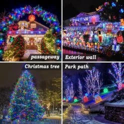 Lumières De Cordes De Noël En Plein Air, Prise 1000 LED / 403 Pieds En Lumière Fée Avec Télécommande 8 Modes & Amp; Minuterie étanche Pour Le Mariage De Noël De Jardin De Maison -Oui || N/A || pearhead 9100qiAivL. AC SL1500