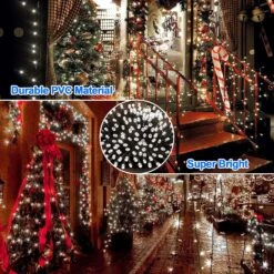 ROADAYLY Lights De Mariage Outdoor 1000LED 394ft Super Long Ultra-Bright Christmas Lights 8 Modes Et Minuterie En Fées LED String Lights Pour Noël Tree Thanksgiving Wedding Holiday Party Decorations -Oui || N/A || pearhead 919aYX094HL. AC SL1500