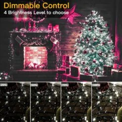 Feux De Noël D'Ollny Outdoor - 500LED 164FT Longues Lumières De Cordes De Noël Avec 8 Modes Remote Timer IP44 Imperméable, Fée Lumières Pour Tree House Yard Outside Indoor Décorations De Noël Cool White 12 Feux De Noël D'Ollny Outdoor - 500LED 164FT Longues Lumières De Cordes De Noël Avec 8 Modes Remote Timer IP44 Imperméable, Fée Lumières Pour Tree House Yard Outside Indoor Décorations De Noël Cool White -Oui || N/A || pearhead 91ERY6MKKZL. AC SL1500