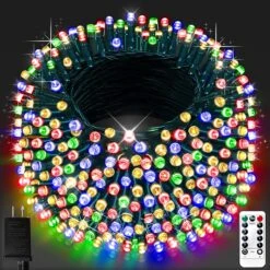 Oui || N/A || pearhead 34 Lumières De Cordes De Noël En Plein Air, Prise 1000 LED / 403 Pieds En Lumière Fée Avec Télécommande 8 Modes & Amp; Minuterie étanche Pour Le Mariage De Noël De Jardin De Maison