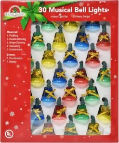 Ensemble De Lumière De Cloche De Noël Musical Holiday Essence, 30 Lumières De Cloche De Couleur Intérieure, Jeux 25 Chansons Joyeuses Et Fonctions De Boîtier Multiples -Oui || N/A || pearhead 91Sld4NsmyL. AC SL1500