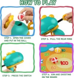 Pistolet De Tir De Dinosaure Alagoo, Dart Board Pour Enfants Avec Balles Collantes Pistolet à Fléchettes, Jouets De Fête Jeux Pour Enfants Jouets Pour Enfants Jouets Pour Tout-petits Jeux De Tir En Salle Pour Enfants 3-8 Cadeaux D'anniversaire De Noël -Oui || N/A || pearhead 91TxsU7akOL. AC SL1500