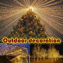 Lumières De Noël En Plein Air 405FT 1000 LED Longue Guirlande Lumineuse, Bouchon étanche En Twinkle Fairy Lights Avec Télécommande, 8 Modes Minuterie Dimmable Pour Noël Arbre Décorations De Noël Garden Party Warm White -Oui || N/A || pearhead 91WFzx7jZKL. AC SL1500