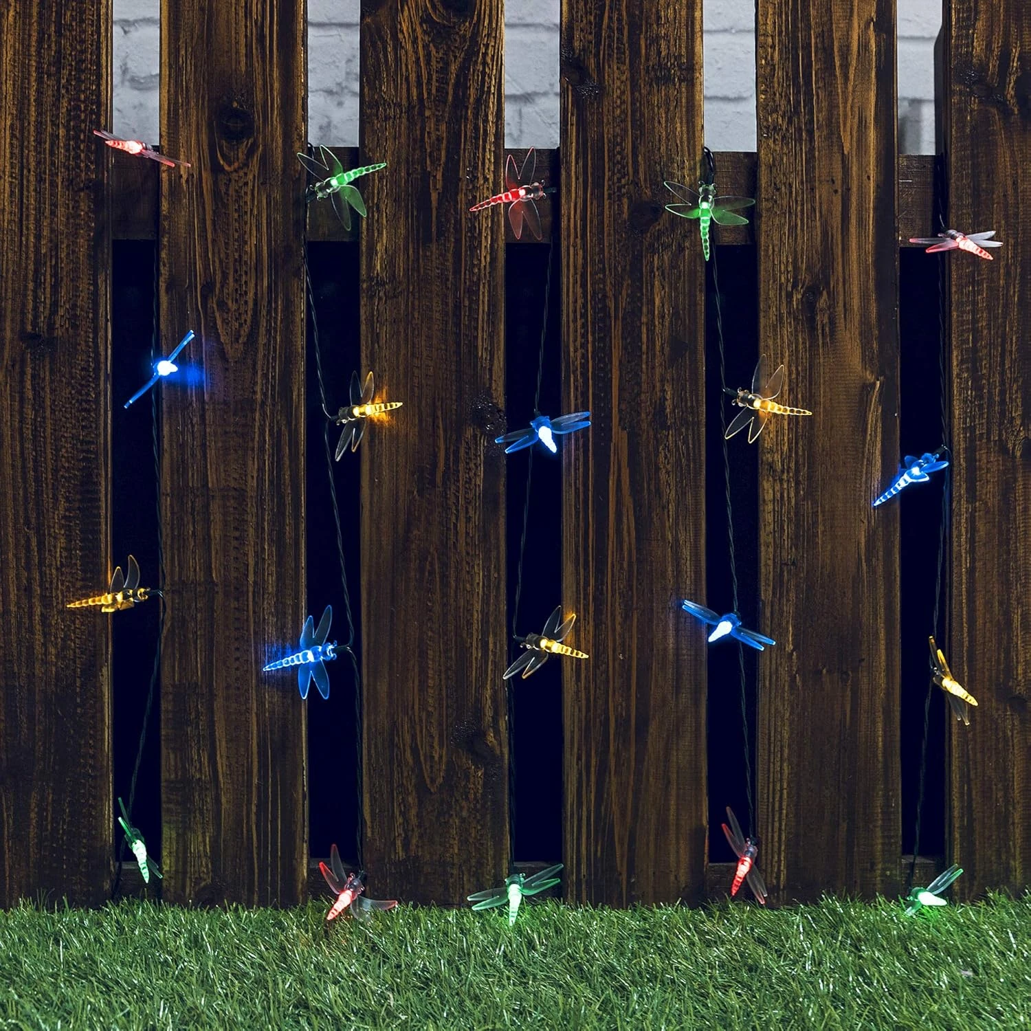 Shinymolly Dragonfly Solar Lights Outdoor, 2PACK 19.6FT 30 LED Dragonfly Décorative String Lights, 8 Modes Solar Powered Fairy Lights Pour Patio Garden Yard Clôture Fête De Noël De Mariage, Multicolore 5 Shinymolly Dragonfly Solar Lights Outdoor, 2PACK 19.6FT 30 LED Dragonfly Décorative String Lights, 8 Modes Solar Powered Fairy Lights Pour Patio Garden Yard Clôture Fête De Noël De Mariage, Multicolore - Image 3