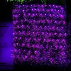 Kemooie Violet Lumières De Noël, 198 LED 9.8FT X 6.6FT Net Lights, Plug In 8 Twinkle Modes Mesh Lights, Étanche Pour Tree Bushes Jardin Patio Noël Halloween Décorations (Purple) -Oui || N/A || pearhead 91myu9ItmEL. AC SL1500