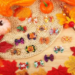 Yerliker 60 Pcs Halloween Thanksgiving Chien Cheveux Arcs Avec Solides Bandes En Caoutchouc, De Noël Chien Arcs Avec Strass Perles, PET Main Cheveux Bowknot Chien Soins Accessoires Pour Chiens Chats, 30 Paires 15 Yerliker 60 Pcs Halloween Thanksgiving Chien Cheveux Arcs Avec Solides Bandes En Caoutchouc, De Noël Chien Arcs Avec Strass Perles, PET Main Cheveux Bowknot Chien Soins Accessoires Pour Chiens Chats, 30 Paires -Oui || N/A || pearhead 91qLLcZmrGL. AC SL1500