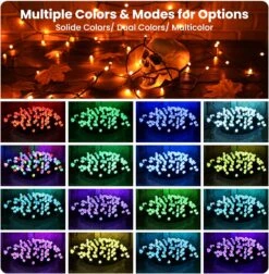 Lumières De Noël En Toodour Lumières à Cordes RVB - 82 Pieds 200 LED 16 Couleurs Changeant Les Lumières De Noël Avec Télécommande Et Minuterie, Lumières D'arbre Multicolore étanchéité Pour Les Décorations De Noël Extérieures Intérieures 12 Lumières De Noël En Toodour Lumières à Cordes RVB - 82 Pieds 200 LED 16 Couleurs Changeant Les Lumières De Noël Avec Télécommande Et Minuterie, Lumières D'arbre Multicolore étanchéité Pour Les Décorations De Noël Extérieures Intérieures -Oui || N/A || pearhead 91sQiHVV8L. AC SL1500