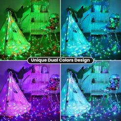 Lumières De Noël En Toodour Lumières à Cordes RVB - 82 Pieds 200 LED 16 Couleurs Changeant Les Lumières De Noël Avec Télécommande Et Minuterie, Lumières D'arbre Multicolore étanchéité Pour Les Décorations De Noël Extérieures Intérieures 13 Lumières De Noël En Toodour Lumières à Cordes RVB - 82 Pieds 200 LED 16 Couleurs Changeant Les Lumières De Noël Avec Télécommande Et Minuterie, Lumières D'arbre Multicolore étanchéité Pour Les Décorations De Noël Extérieures Intérieures -Oui || N/A || pearhead 91sqHL7G8rL. AC SL1500