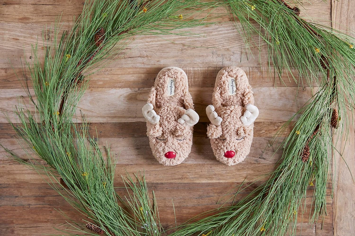 Dearfoams Unisexe-bébé Correspondance Famille Vacances Noël Renne & Turquie Écume 6 Dearfoams Unisexe-bébé Correspondance Famille Vacances Noël Renne & Turquie Écume - Image 4