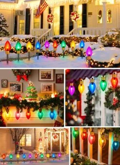 Lumières De Noël Jumbo C9 Décorations Extérieures Pelouse Avec Des Pieux De Marqueurs De Chemin, 8,5 Pieds LED Lumières Couvertes Jumbo Ampoule Multicolore Pour Les Vacances Outside Yard Garden Decor, 5 Lumières 18 Lumières De Noël Jumbo C9 Décorations Extérieures Pelouse Avec Des Pieux De Marqueurs De Chemin, 8,5 Pieds LED Lumières Couvertes Jumbo Ampoule Multicolore Pour Les Vacances Outside Yard Garden Decor, 5 Lumières -Oui || N/A || pearhead 91y0tEWGp L. AC SL1500