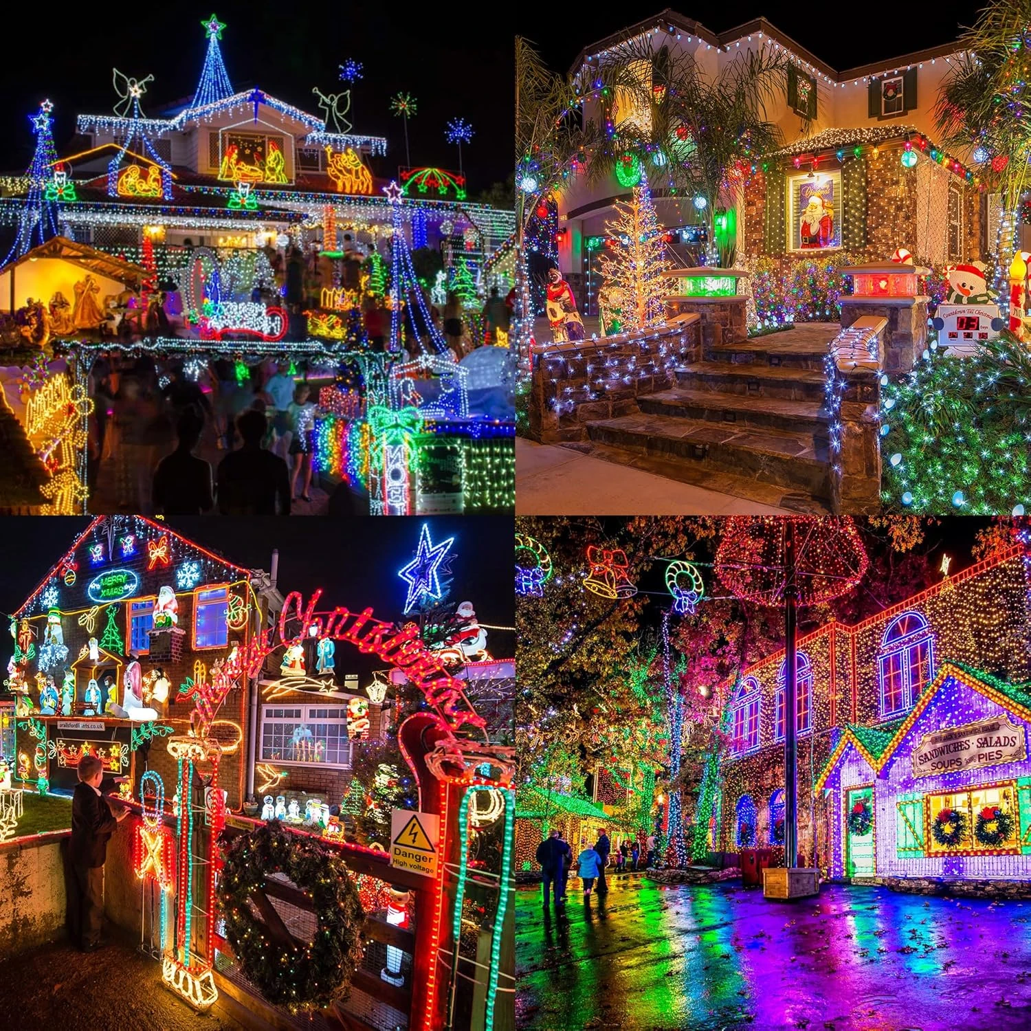 Lumières De Noël En Toodour Lumières à Cordes RVB - 82 Pieds 200 LED 16 Couleurs Changeant Les Lumières De Noël Avec Télécommande Et Minuterie, Lumières D'arbre Multicolore étanchéité Pour Les Décorations De Noël Extérieures Intérieures 4 Lumières De Noël En Toodour Lumières à Cordes RVB - 82 Pieds 200 LED 16 Couleurs Changeant Les Lumières De Noël Avec Télécommande Et Minuterie, Lumières D'arbre Multicolore étanchéité Pour Les Décorations De Noël Extérieures Intérieures - Image 2