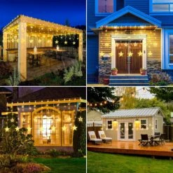 Lumières Solaires étoilées Extérieures étanches, Lumières Solaires 8 Modes D'éclairage Lumières De Rideau Solaire Avec Télécommande, Décoration De Lumières De Patio Extérieure Pour Jardin D'arbres Parche De Fenêtre Extérieure Noël, Blanc Chaud -Oui || N/A || pearhead A1hSr5wva0L. AC SL1500
